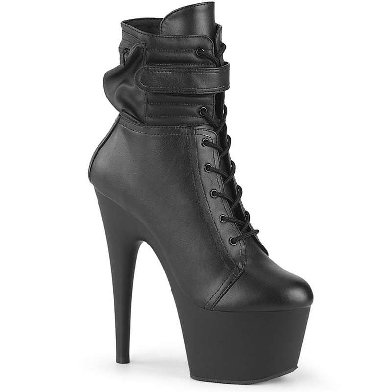 7" Heel Hook N' Loop Ankle Strap Boots