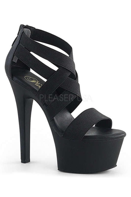 6" Double Criss-Cross Close Back Sandal