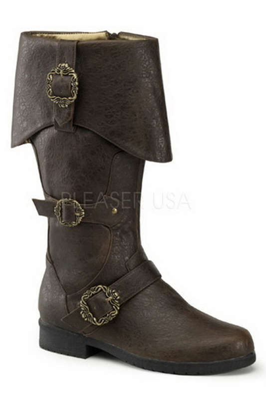 1" Heel Men's Pirate Knee Boots