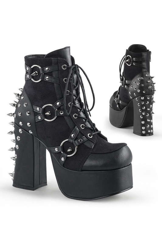 Demonia 4 1/2" Block Heel Ankle Boots