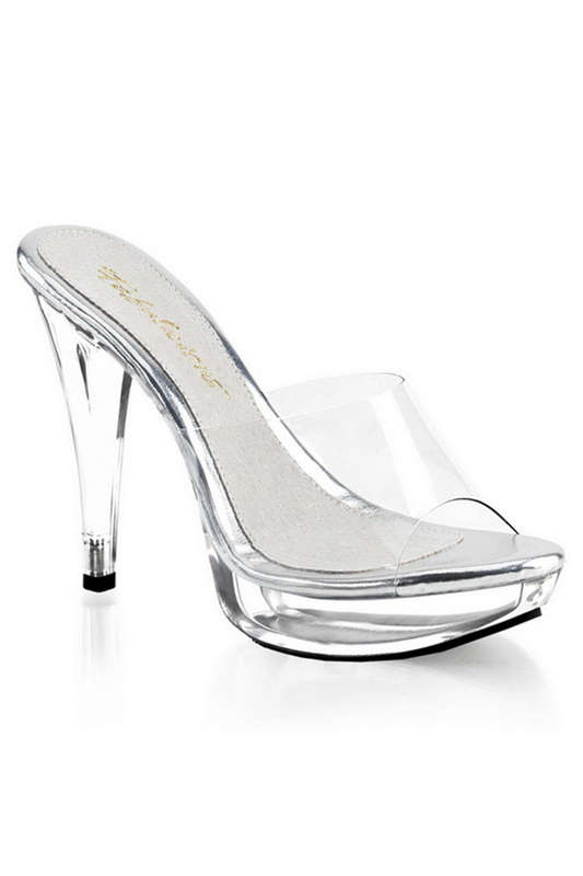 Fabulicious 5" Heel Clear Slides