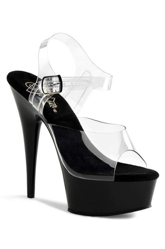 Black Peep Toe 6" Stiletto Heels