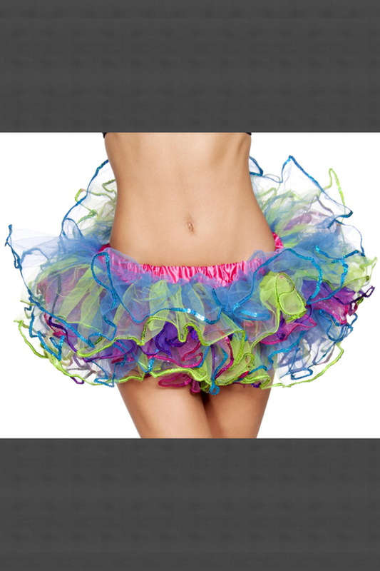 Rainbow Sequin Petticoat