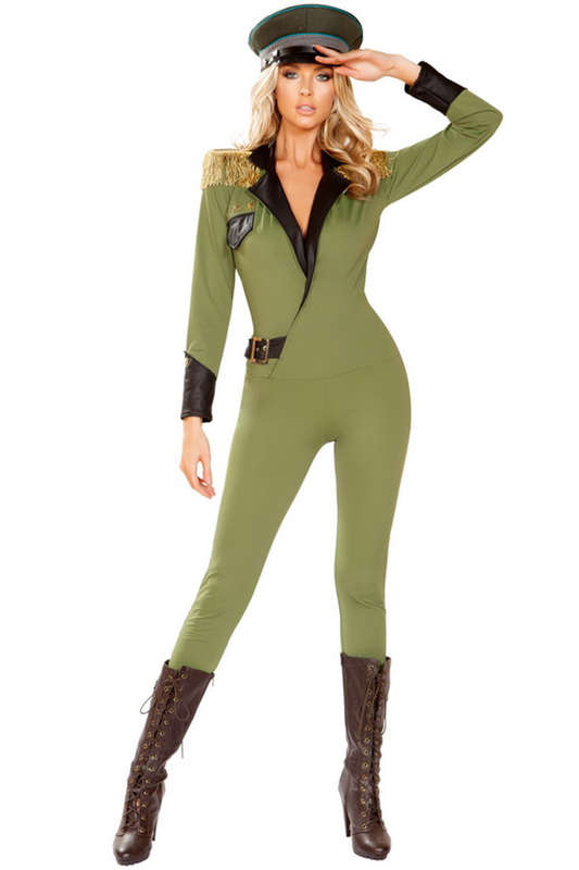 Military Army Babe Costume