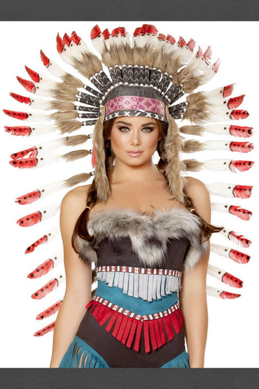 Native American Red Tip Headdress
