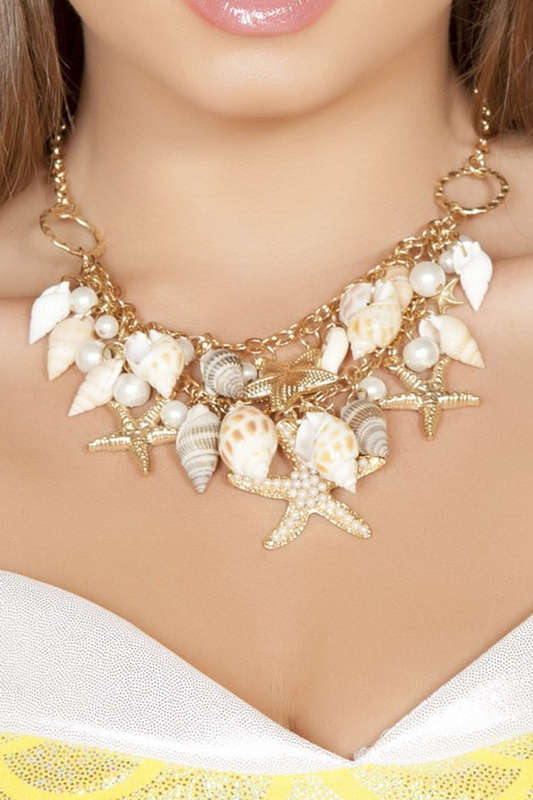 Sea Shell Costume Necklace