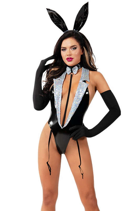 Black Tuxedo Bunny Bedroom Costume