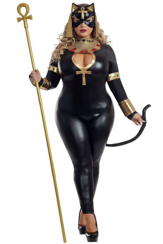 Plus Size Divine Feline Halloween Costume
