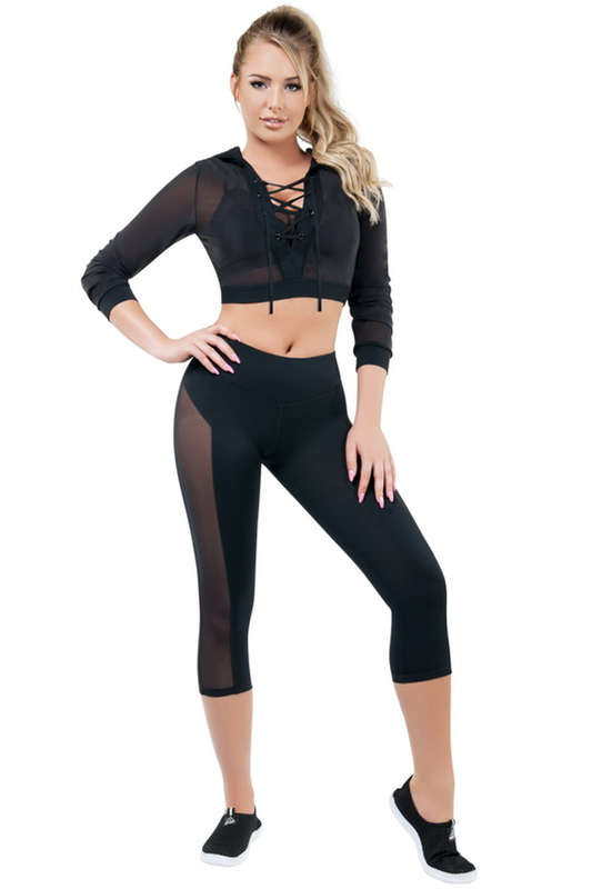 Jersey & Power Mesh Action Hoody