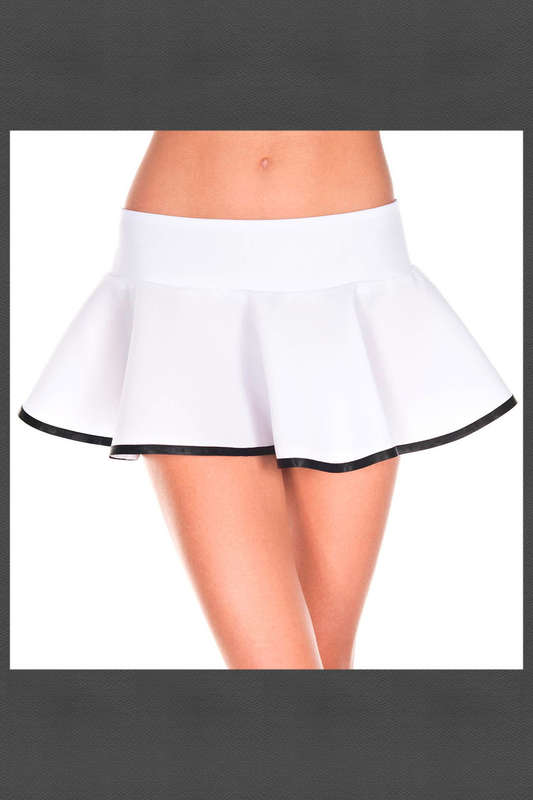 Striped Wavy Mini Skirt