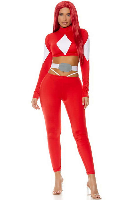 Red Powerful Ranger Costume