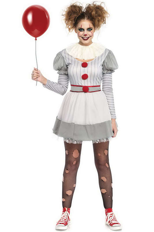 Creepy Clown Halloween Costume