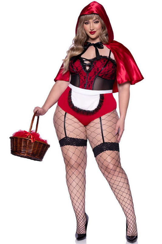 Plus Size Naughty Miss Red Halloween Costume