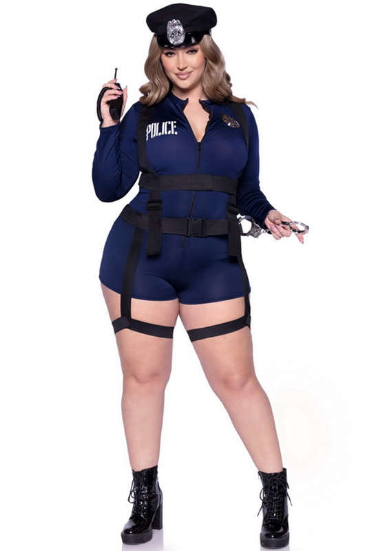 Plus Size Handcuff Hottie Police Halloween Costume