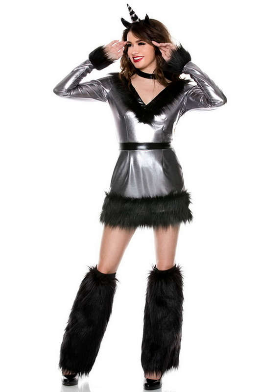 Fantasy Dark Unicorn Halloween Costume