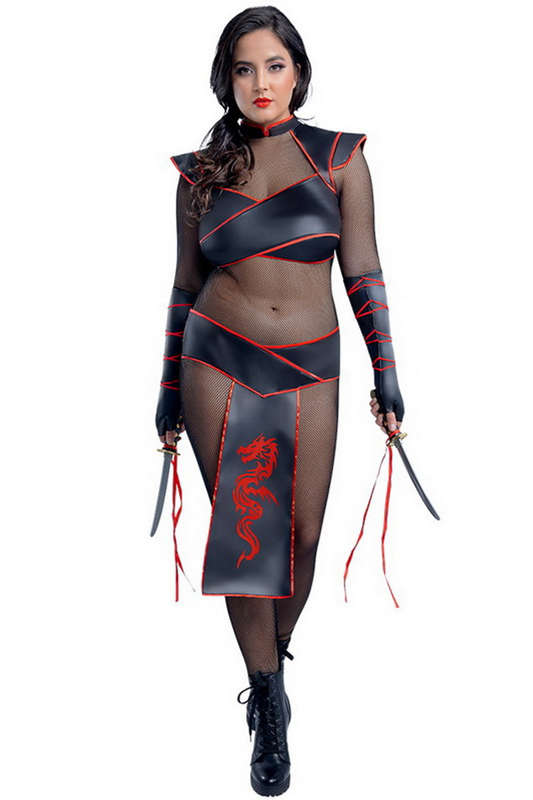 Plus Size Alluring Assassin Halloween Costume