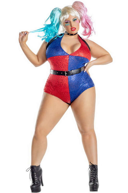 Plus Size Sexy Suicide Gal Halloween Costume