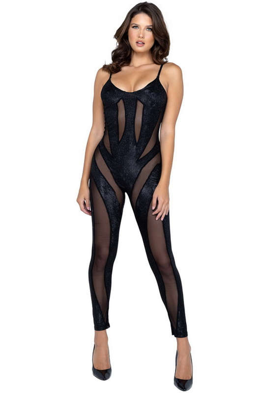 Black Shimmer Skin Bodysuit