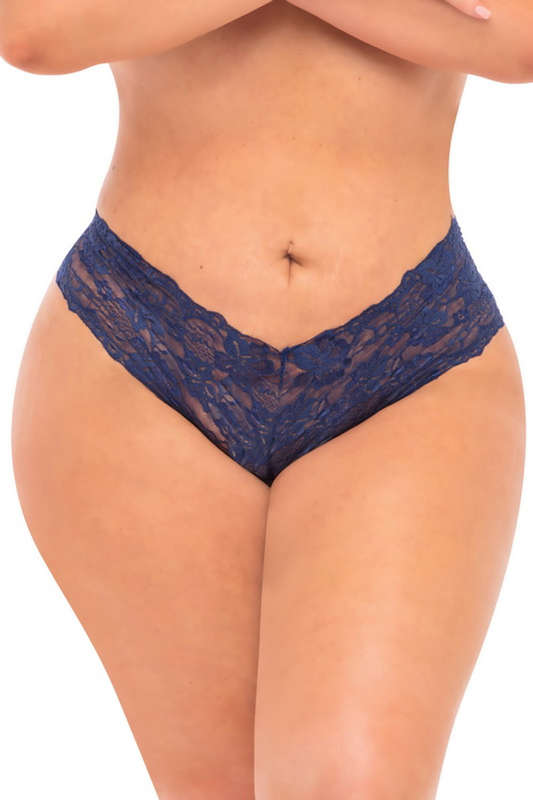 Plus Size Estate Blue Goodnight Kiss Boyshort