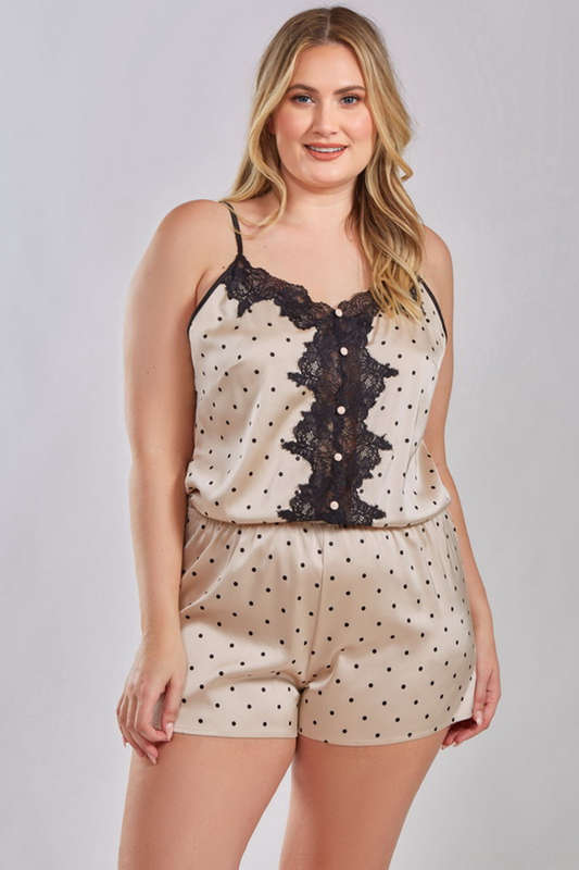Plus Size Up Town Chic Sleep Romper