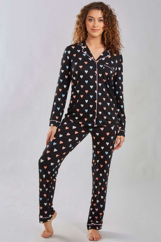 Hugs & Kisses Long Sleeved Pajamas
