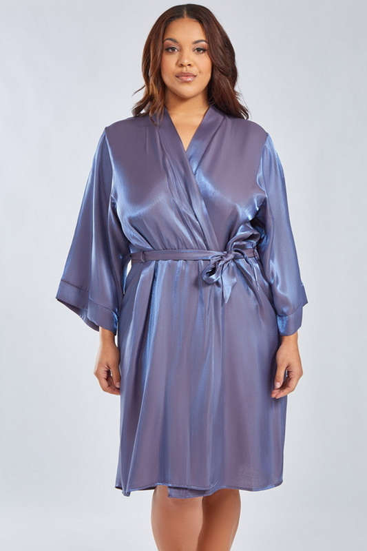 Plus Size Blue Shifting Secrets Robe