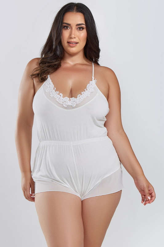 Plus Size Debbie's Wedding Bliss Sleep Romper