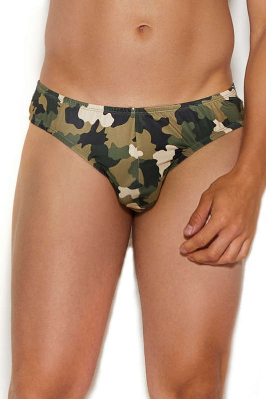 Men's Camouflage Thong Brief