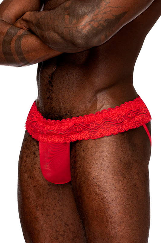 Men's Sassy Lace Skirt Jock