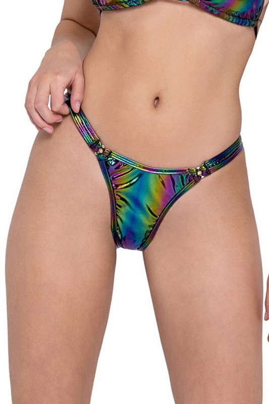 Insomniac Iridescent Vinyl Thong Bottoms