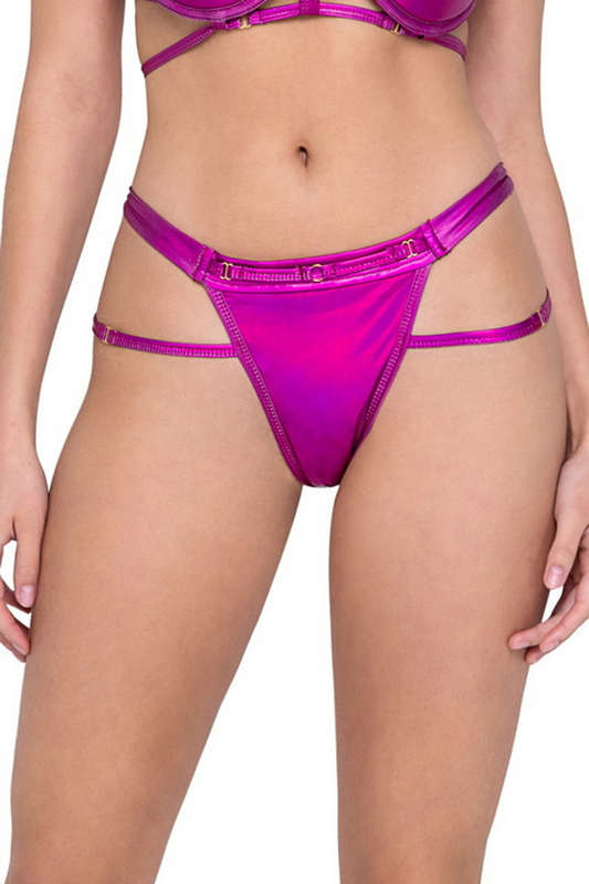Good Energy Pink Strappy Shorts