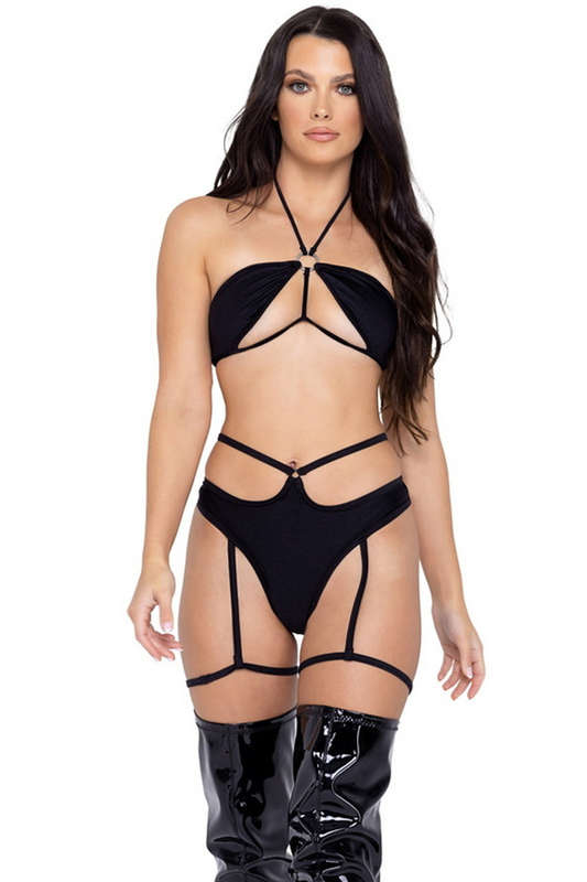 Sweet Escape Black Halter Top