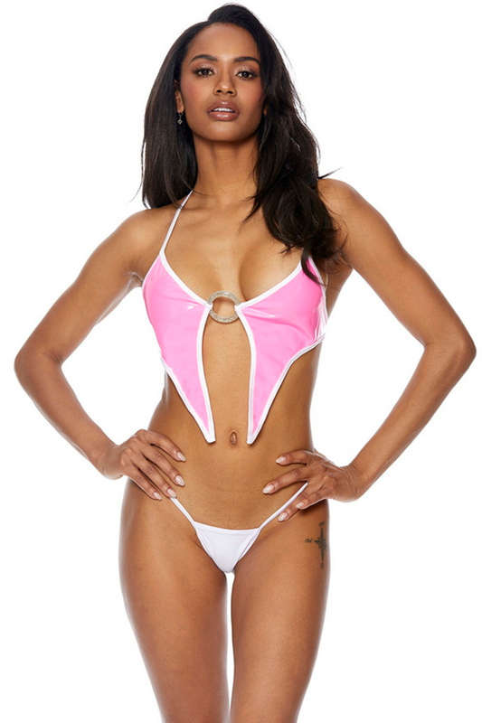Check This Vinyl Halter Top