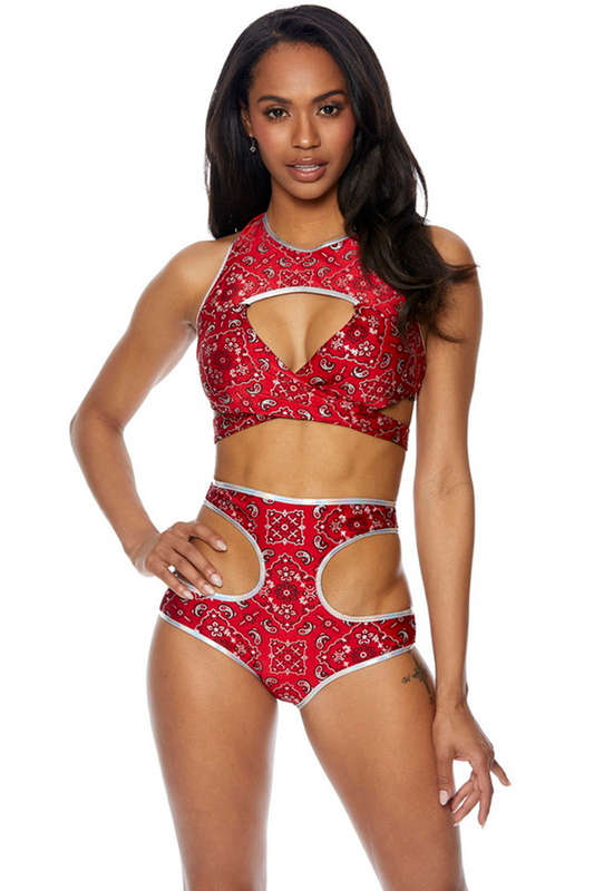 Red Bandana Top & Highwaist Short