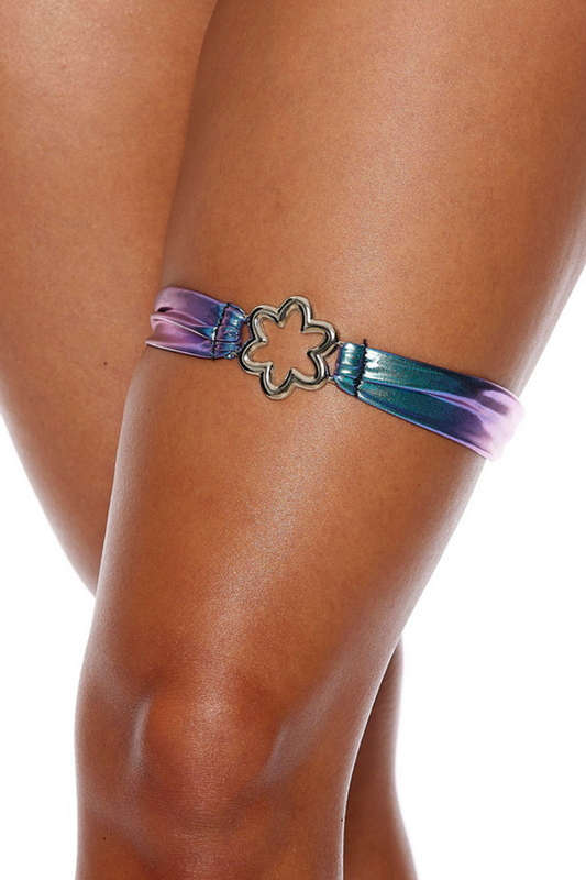 Hologram Flower Power Garter