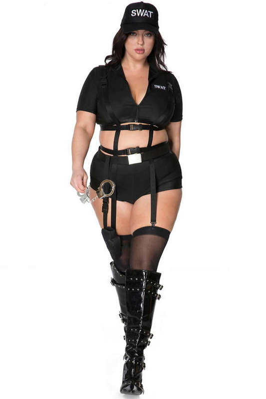 Plus Size SWAT Commander Halloween Costume