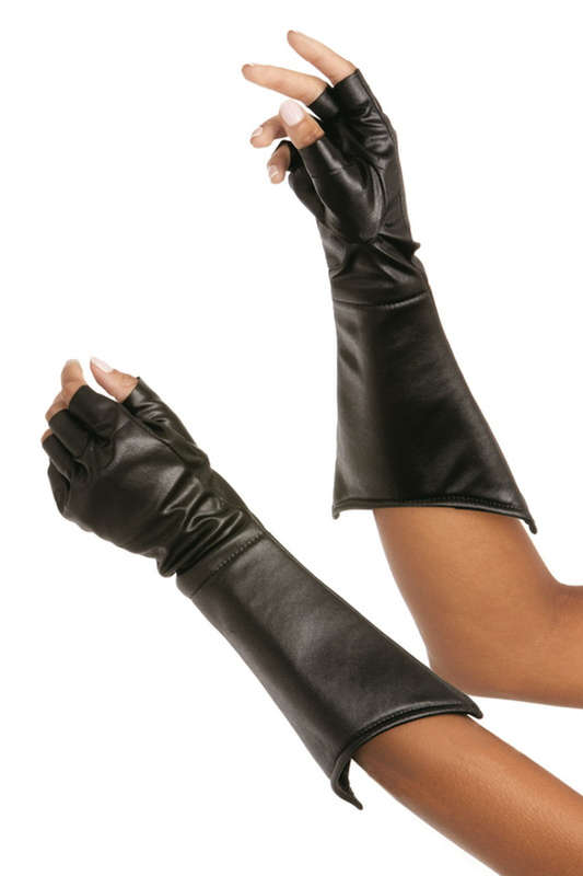 Black Gauntlet Gloves