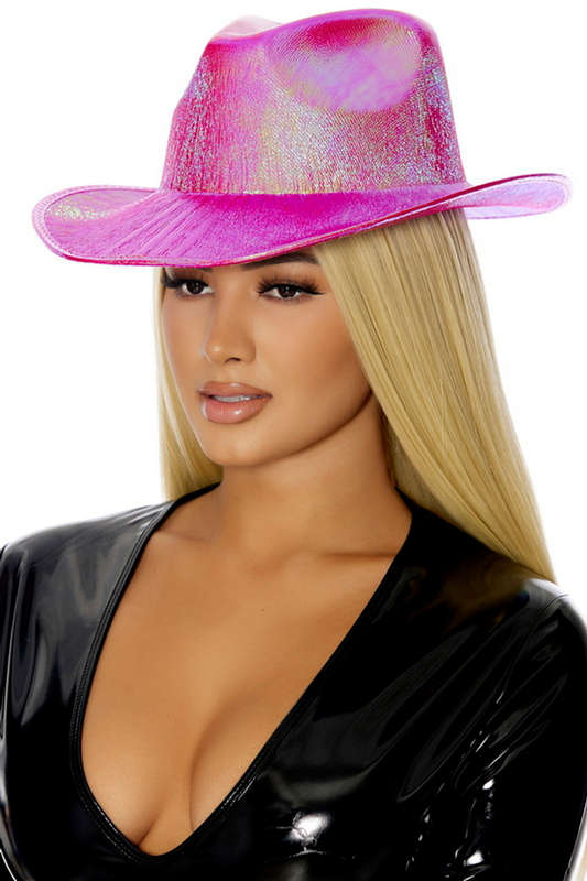 Fuchsia Metallic Cowboy Hat