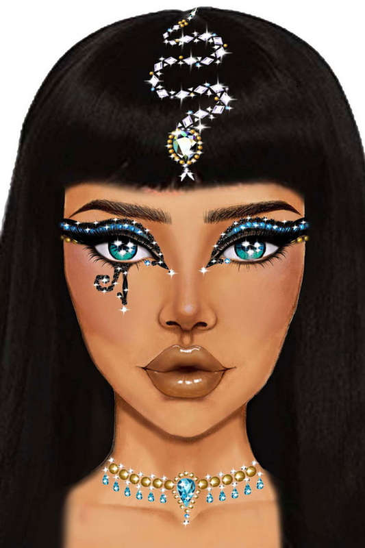 Cleopatra Adhesive Face Jewels Sticker