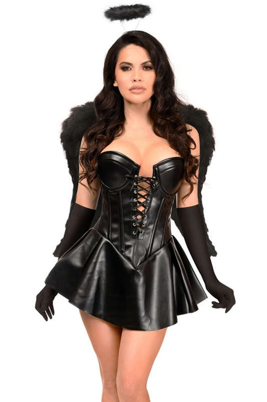 Top Drawer Faux Leather Dark Angel Halloween Costume