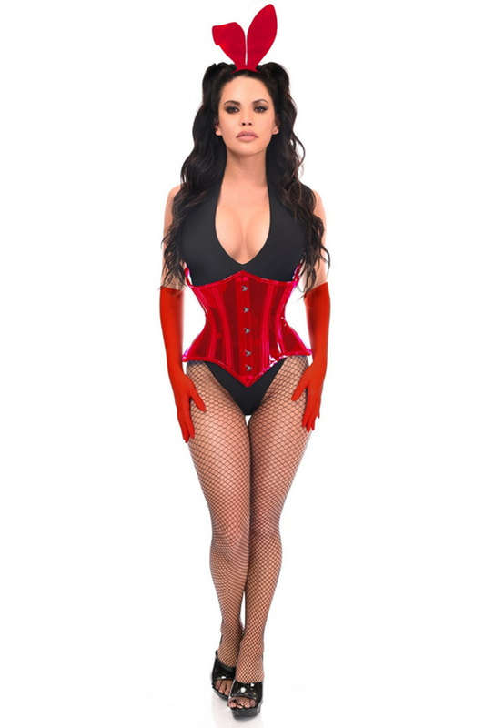 Lavish Red Festival Bunny Corset Halloween Costume