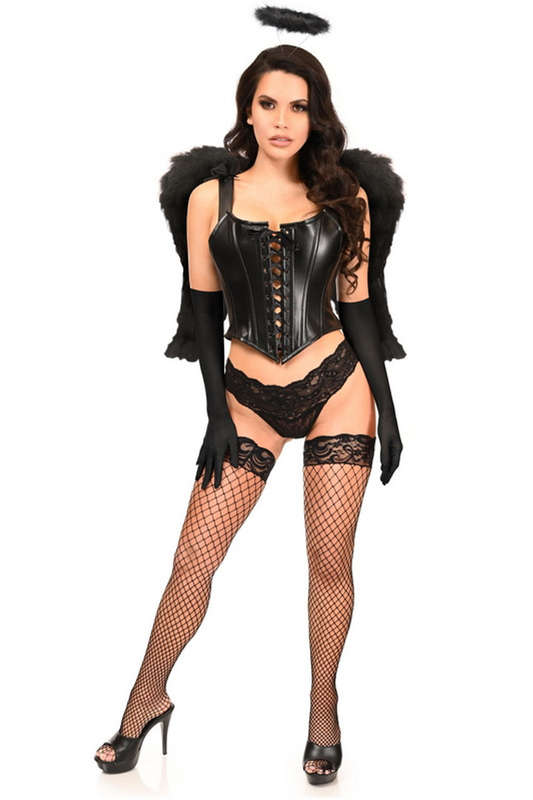Plus Size Lavish Dark Angel Corset Halloween Costume