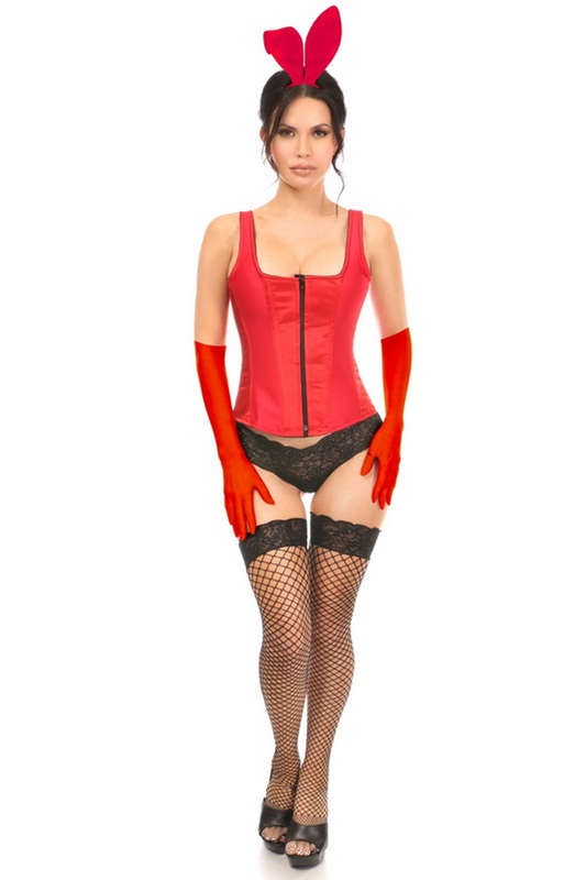 Plus Size Classic Red Bunny Corset Halloween Costume