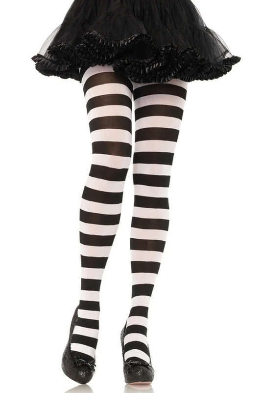 Wide Striped Tights
