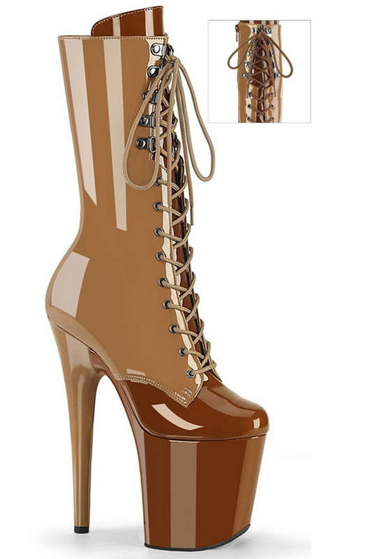 Toffee & Caramel Two Toned 8" Mid Calf Boot