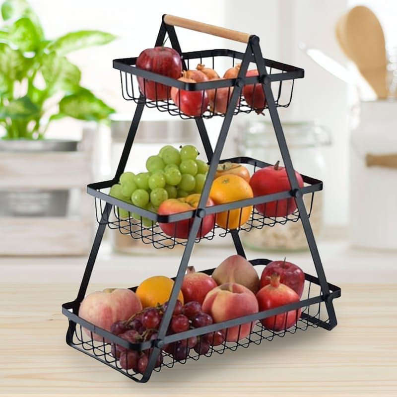 3 tier multi-functional kitchen rack