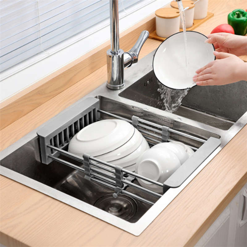 Multifunctional drain rack