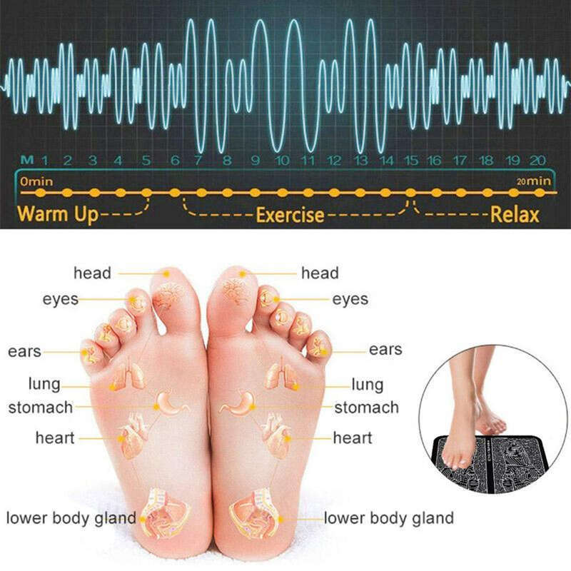 EMS Electrical Muscle Stimulation Foot Massager Pad Muscle Stimulator