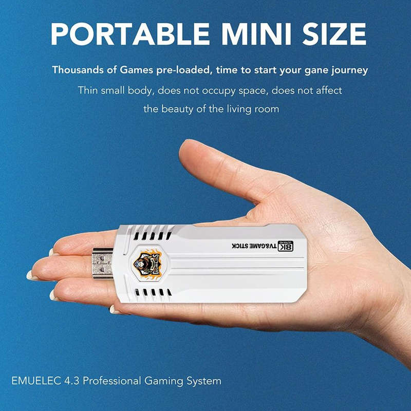 K8 Pro 8K Ultra HD TV Dual Controller Game Console 40000+ Built-in Games TV Stick TV Box