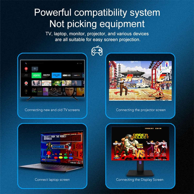 K8 Pro 8K Ultra HD TV Dual Controller Game Console 40000+ Built-in Games TV Stick TV Box